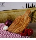 olive wood board with handle