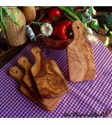 4 pcs  olive wood boards with handle