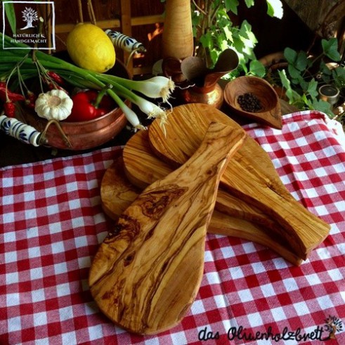 4 pcs natural cutted olivewood board