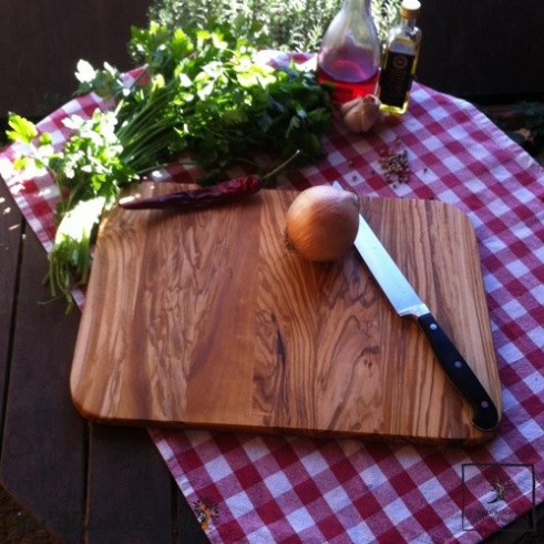 Breakfast or cutting board olive wood , thin version