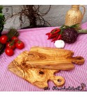 Olive wood board with special rounded handle
