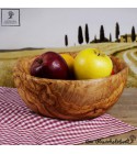 Big wooden salad bowl, handcrafted