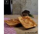 Olive wood bowl, perfect as a snack bowl, rectangular