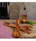 Salad cutlery olive wood