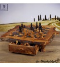 Schachspiel mit Schublade incl. Figuren Rustikal