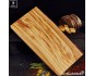 Chopping board olive wood, rectangular one side natural