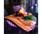 Chopping board olive wood, rectangular one side natural